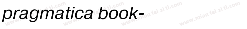 pragmatica book字体转换